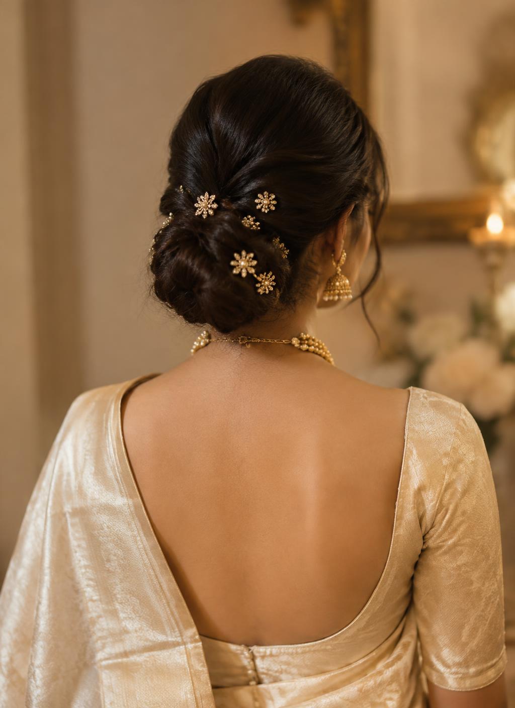 Bridal chignon